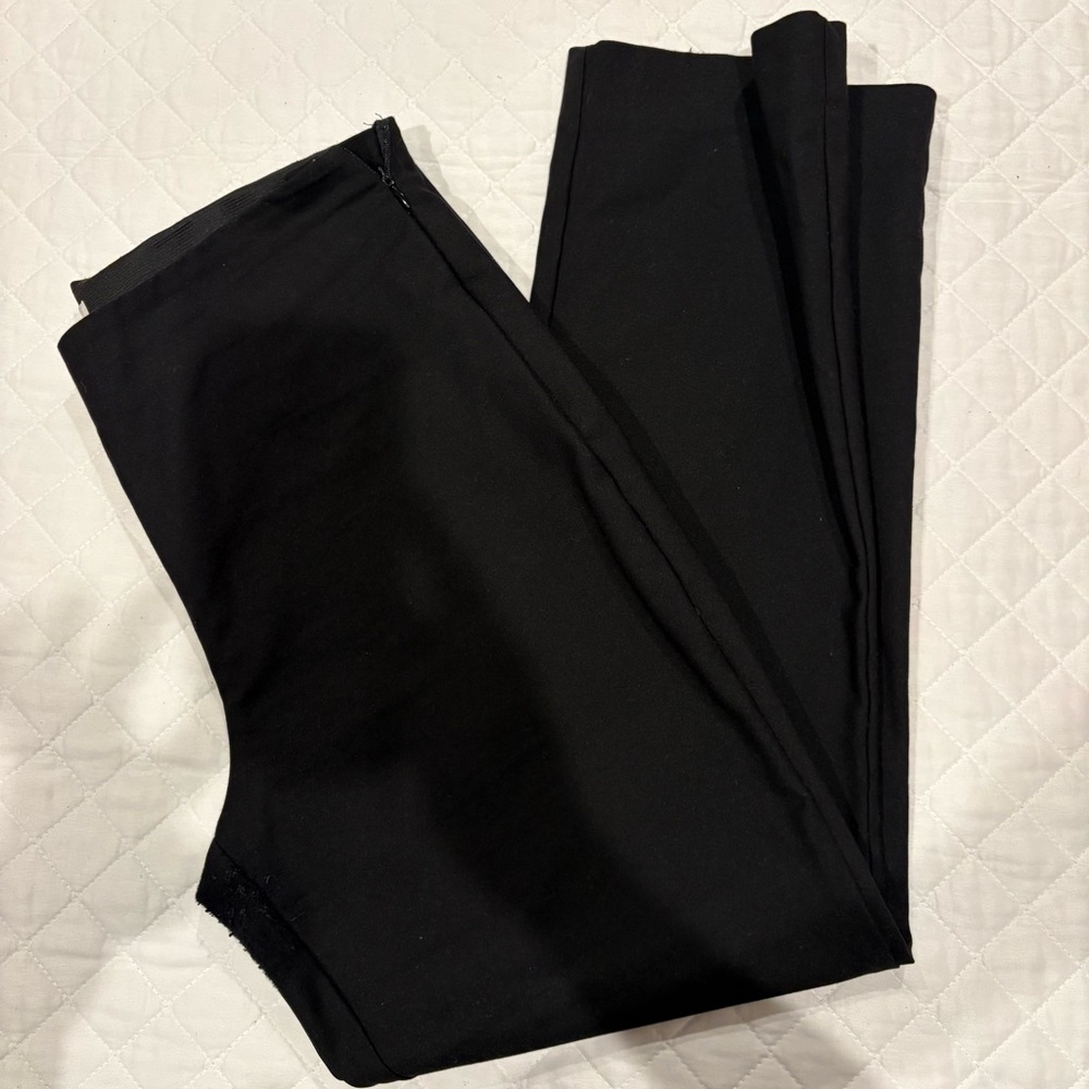 White House Black Market Women's Black Straight Leg Pants, Size 12R